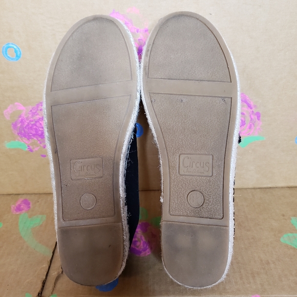CIRCUS BY SAM EDELMAN Camellia Black Platform Espadrilles Shoes Size 8.5 - Picture 5 of 10